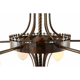 Killarney 5-Light Grand Chandelier in Antique Brass