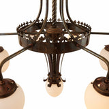 Killarney 5-Light Grand Chandelier in Antique Brass