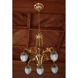 Killarney 5-Light Grand Chandelier in Antique Brass