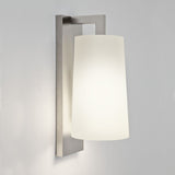 Lago Matt Nickel Bathroom Wall Sconce Without Shade
