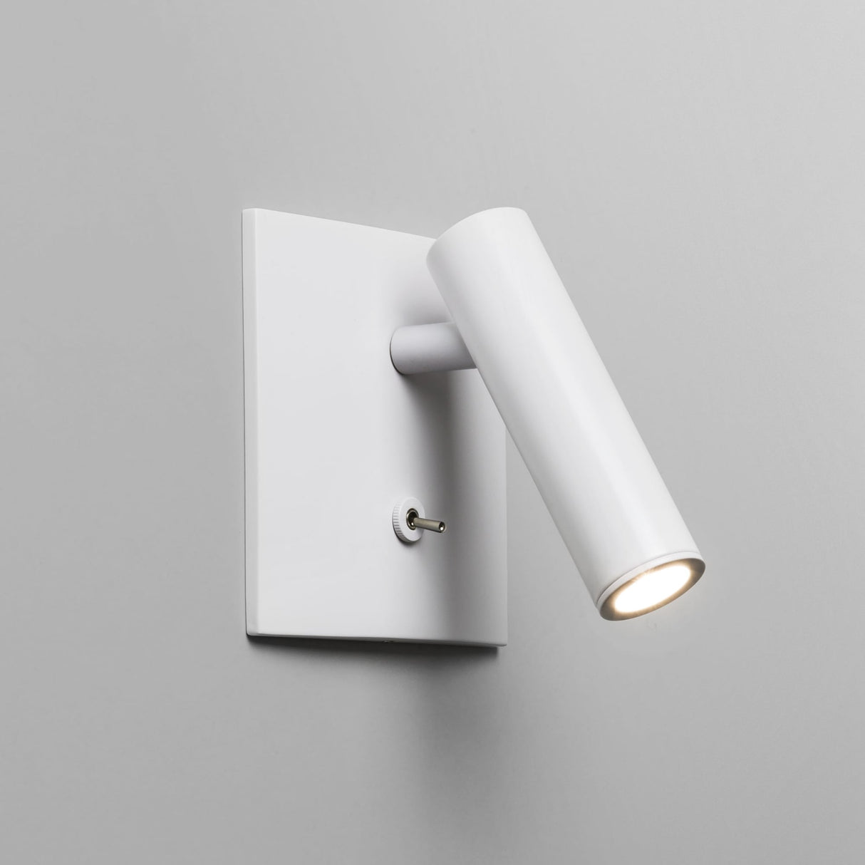 Enna LED Square Wall Light - Switched, Painted White Finish