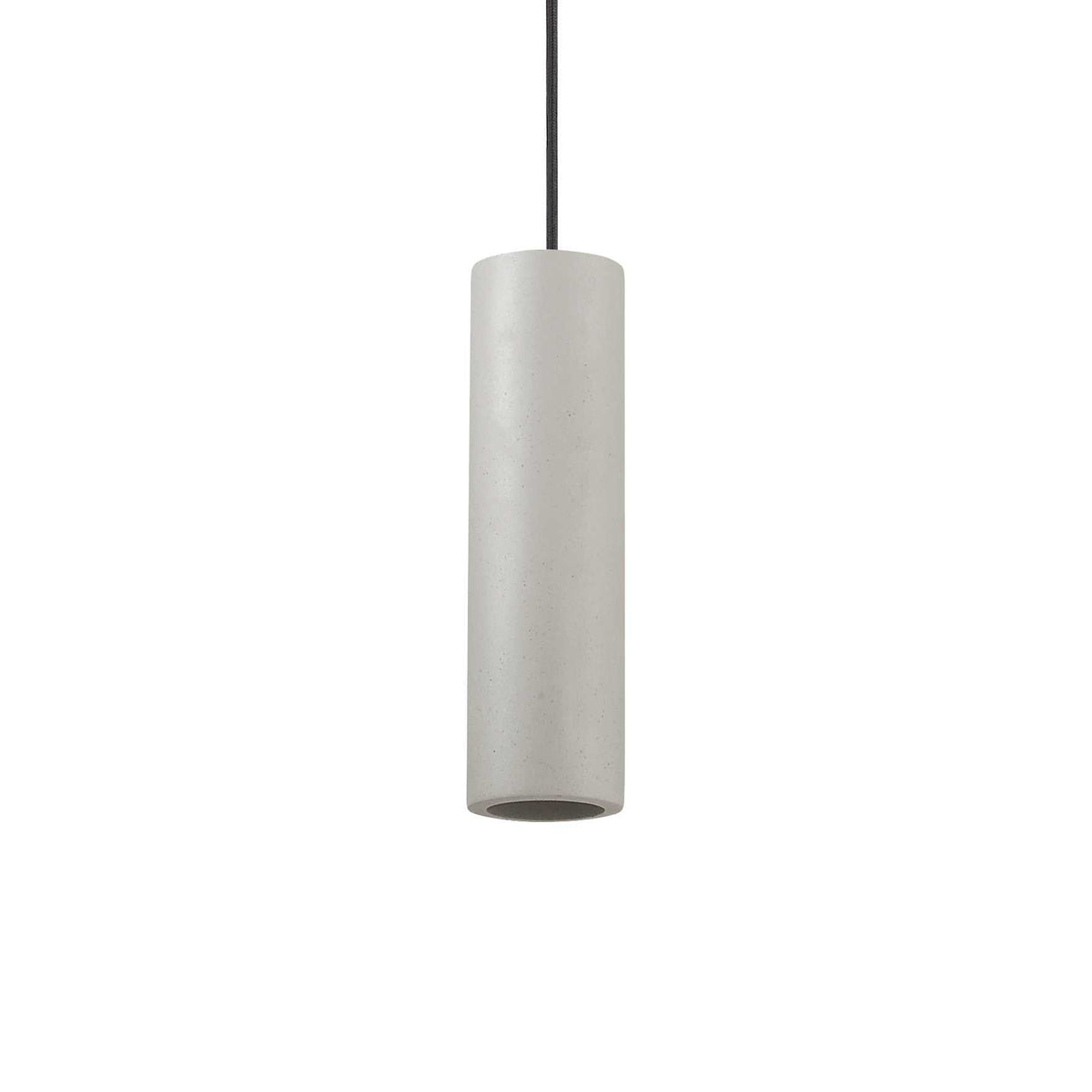 Cemento Round Oak Pendant Light with Single Bulb