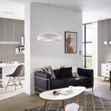 Mogano Matte White & Copper Modern Pendant Light