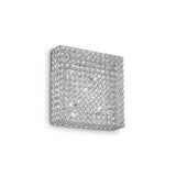 Contemporary Crystal Square 6-Light Wall Fixture