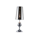 Alfiere Modern Smoky Glass Table Lamp with Translucent Shade