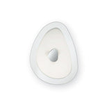 Contemporary Egg-Shaped Ceiling Wall Light, Dual Bulb Fixture