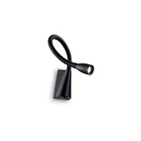 Contemporary Black LED Wall Lamp with Integrated Switch