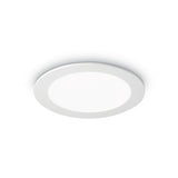 Zen Groove LED Flush Mount Ceiling Light - Modern White Design