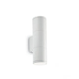 Outdoor Modern Twin Up/Down White Wall Sconce Light