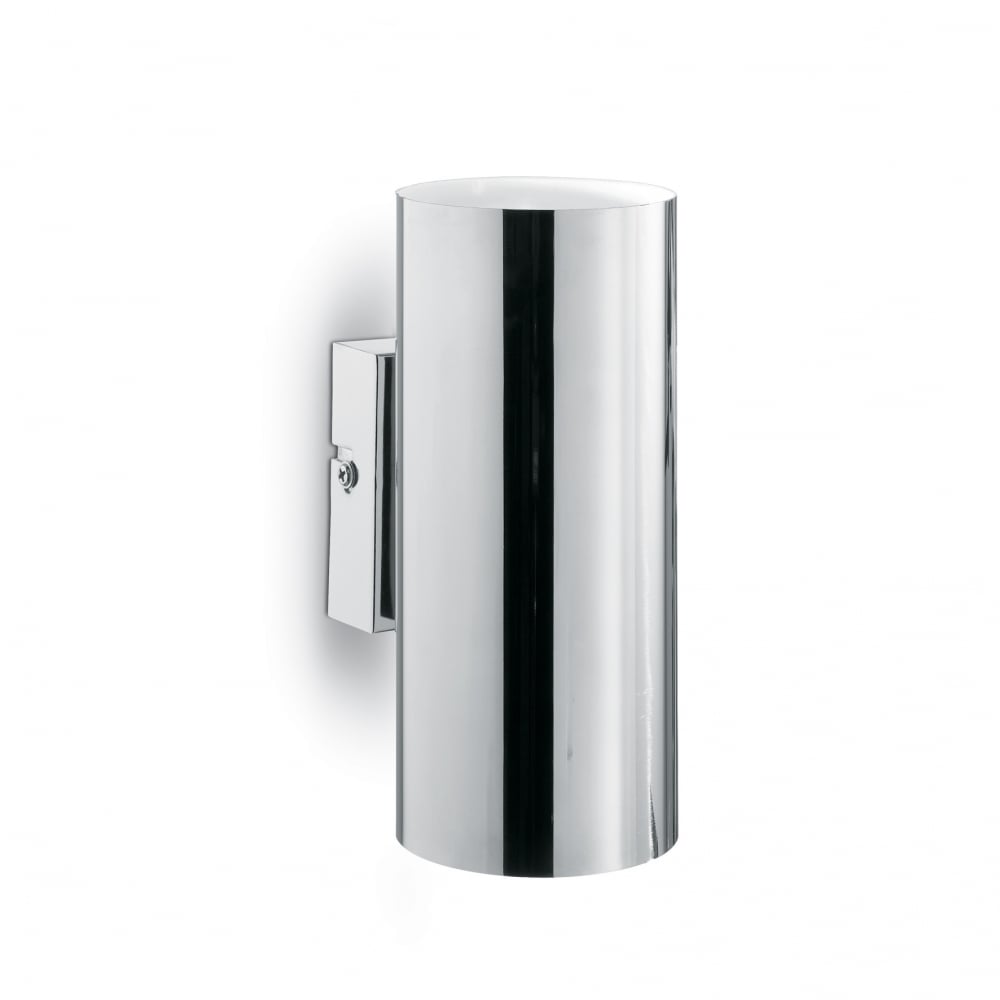 ideas4lighting Polished Chrome Modern Up Down Cylinder Wall Light by ...
