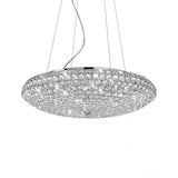 Royal Chrome 12-Light Crystal Gem Pendant Chandelier