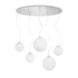 Sleek Modern Mapa 5-Light Pendant Chandelier