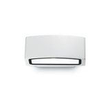 Andromeda Sleek White Outdoor Wall Light Fixture