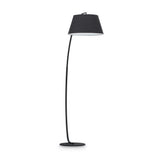 Contemporary Pagoda-Style Black Outdoor Post Light