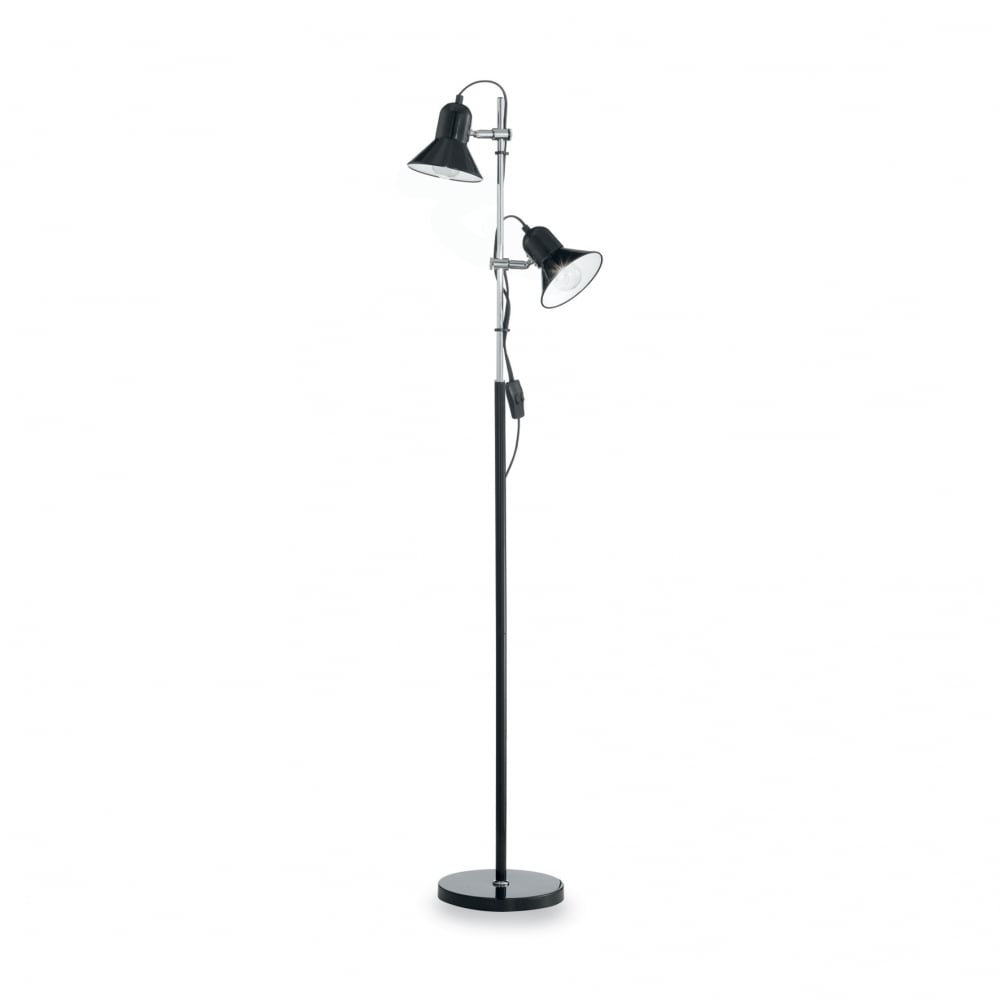 Modern Polly Dual Bulb Outdoor Post Light in Sleek Black Finish