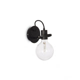 Sleek Black Wall Sconce - Radio Collection
