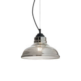Bistro Elegance Single Pendant Light in Fumé Finish