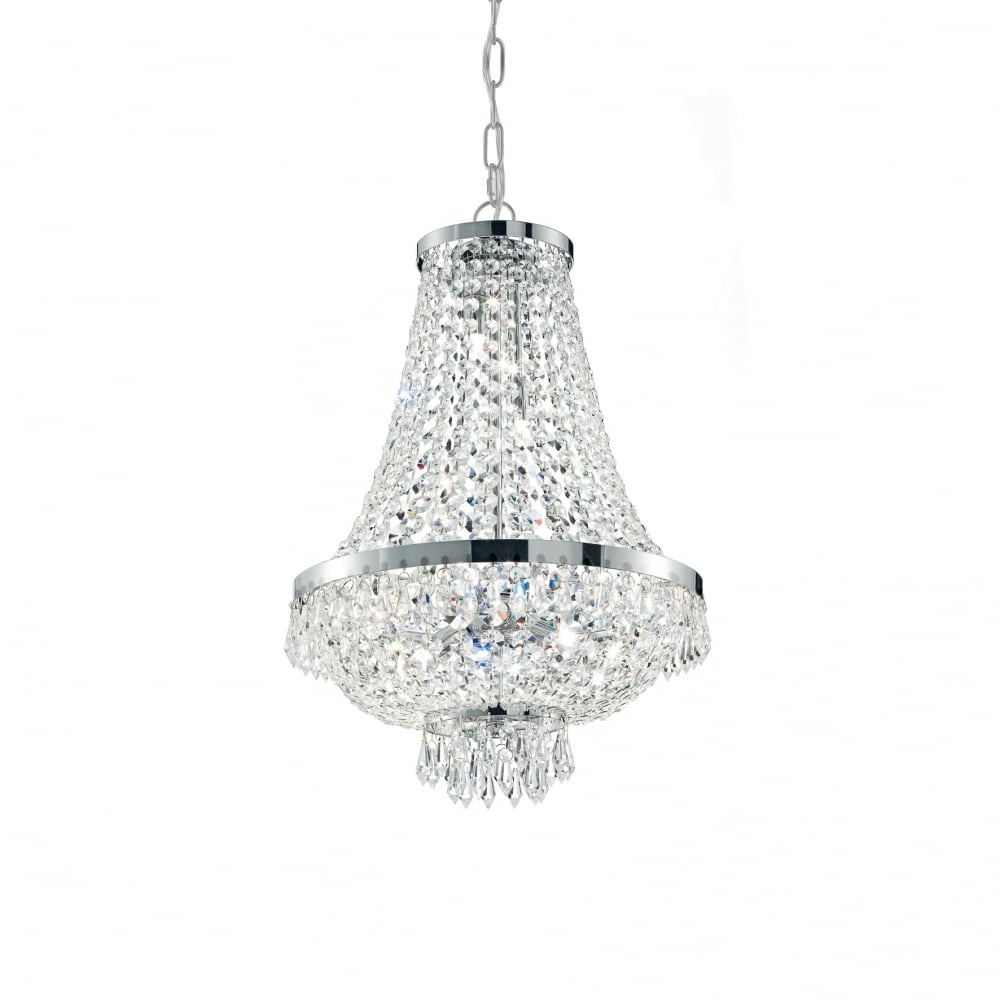 Caesar Majestic 9-Light Chrome Pendant Fixture