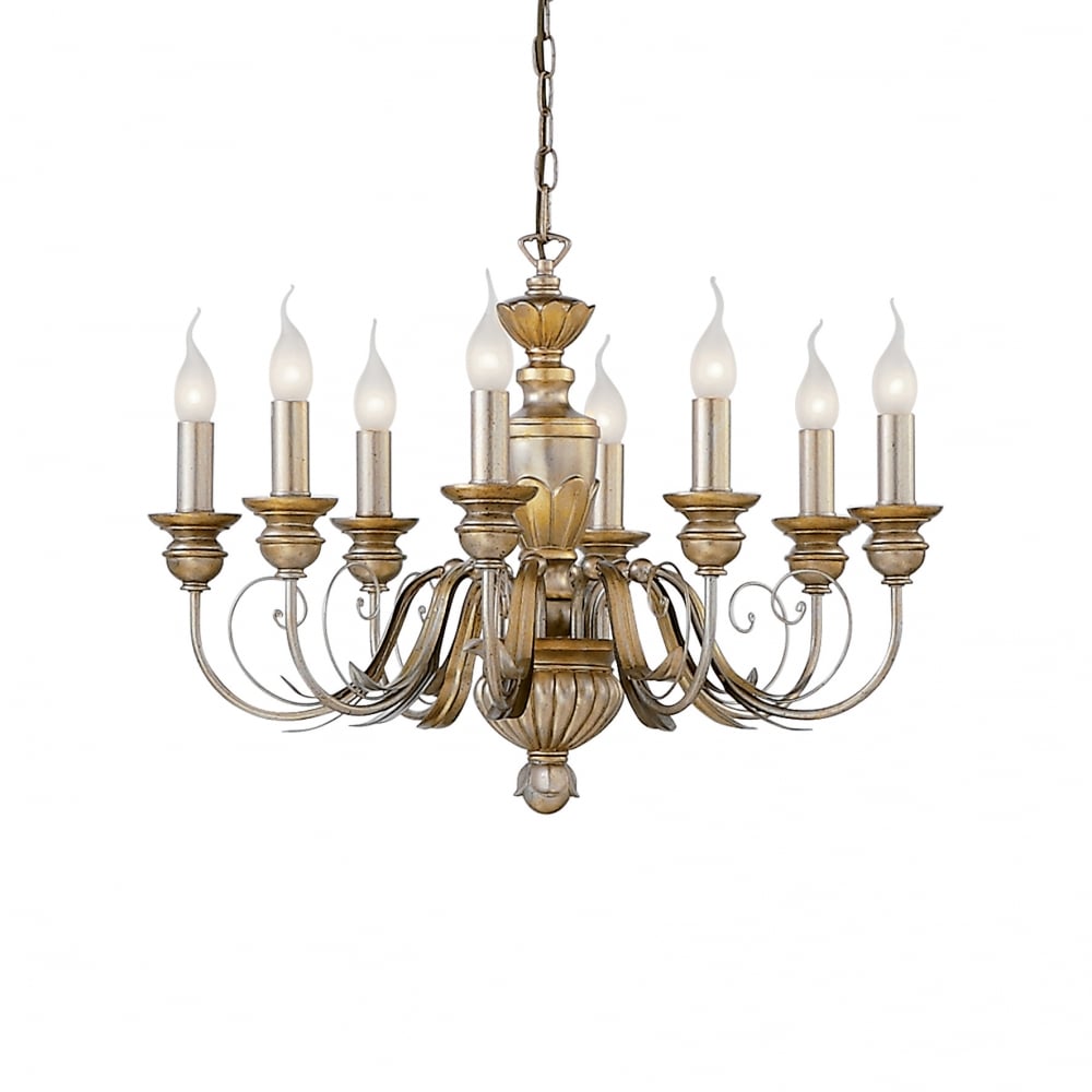 Timeless Elegance: Dora 8-Arm Traditional Candle Style Chandelier