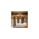 Grand Chalet 8-Light Antler Chandelier