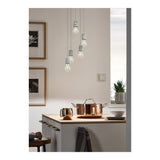 Silvares Concrete Pendant Ceiling Light with 5 Bulb Configuration