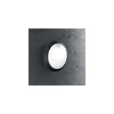 Lucia Round Black Outdoor 4-Screw Wall Light Fixture