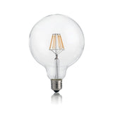 Contemporary Globe Light Bulb E27 8W Clear 4000K