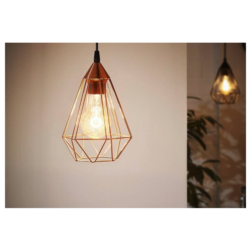 Tarbes Retro Geometric Copper Ceiling Light Pendant
