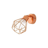 Zapata Matte Copper Single Cage LED Spotlight