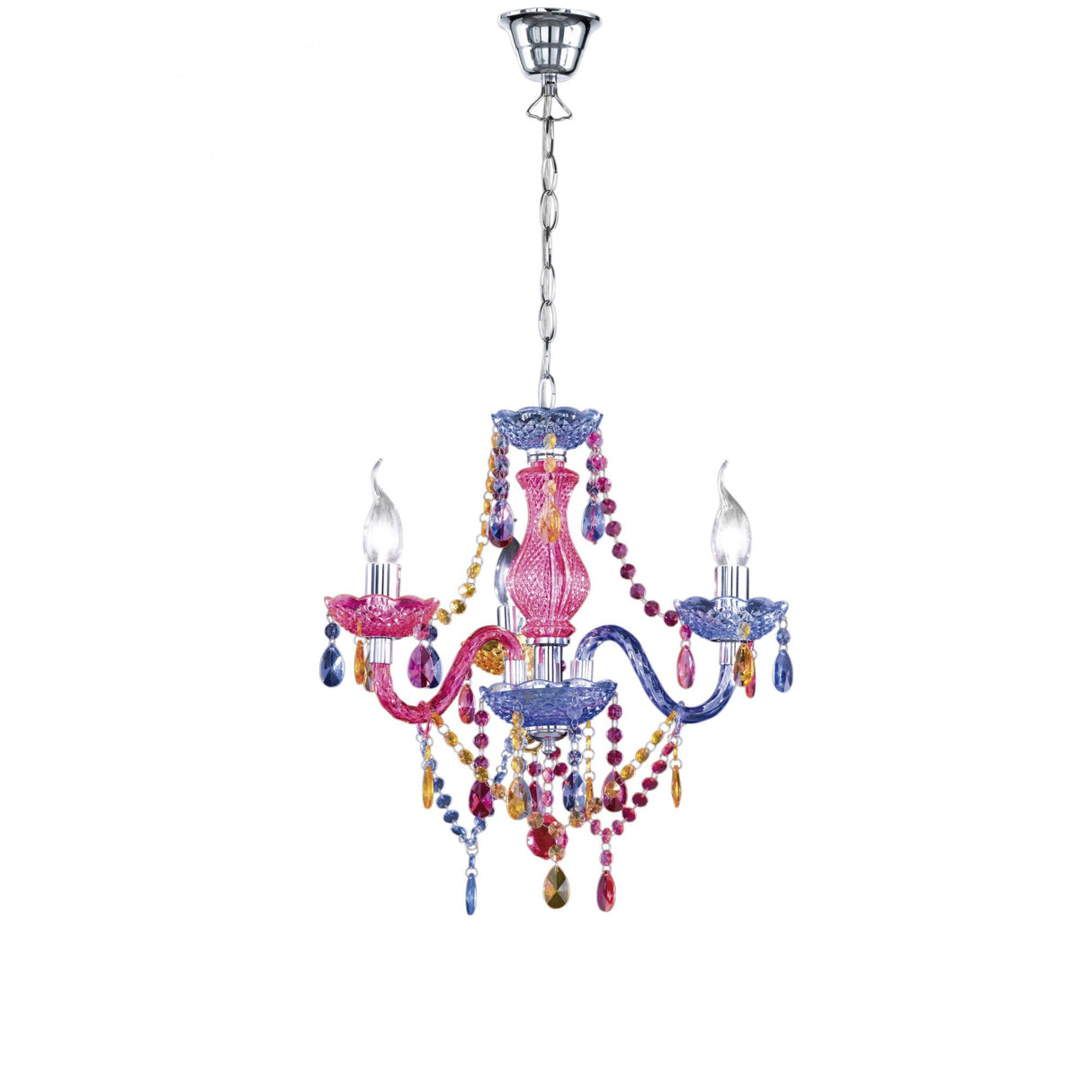 Vibrant Multicolor Acrylic Chandelier - Young Living Collection