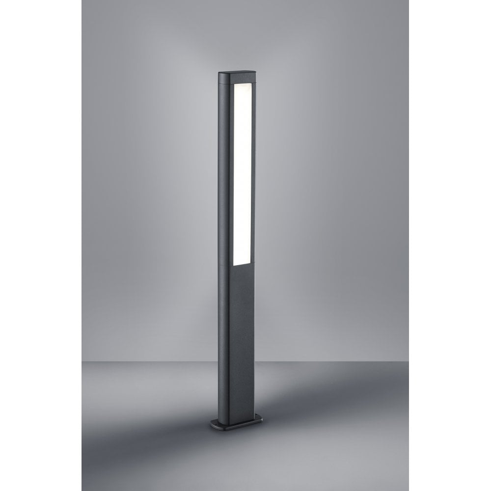 Modern Anthracite Outdoor Pole Light - Rhine Collection