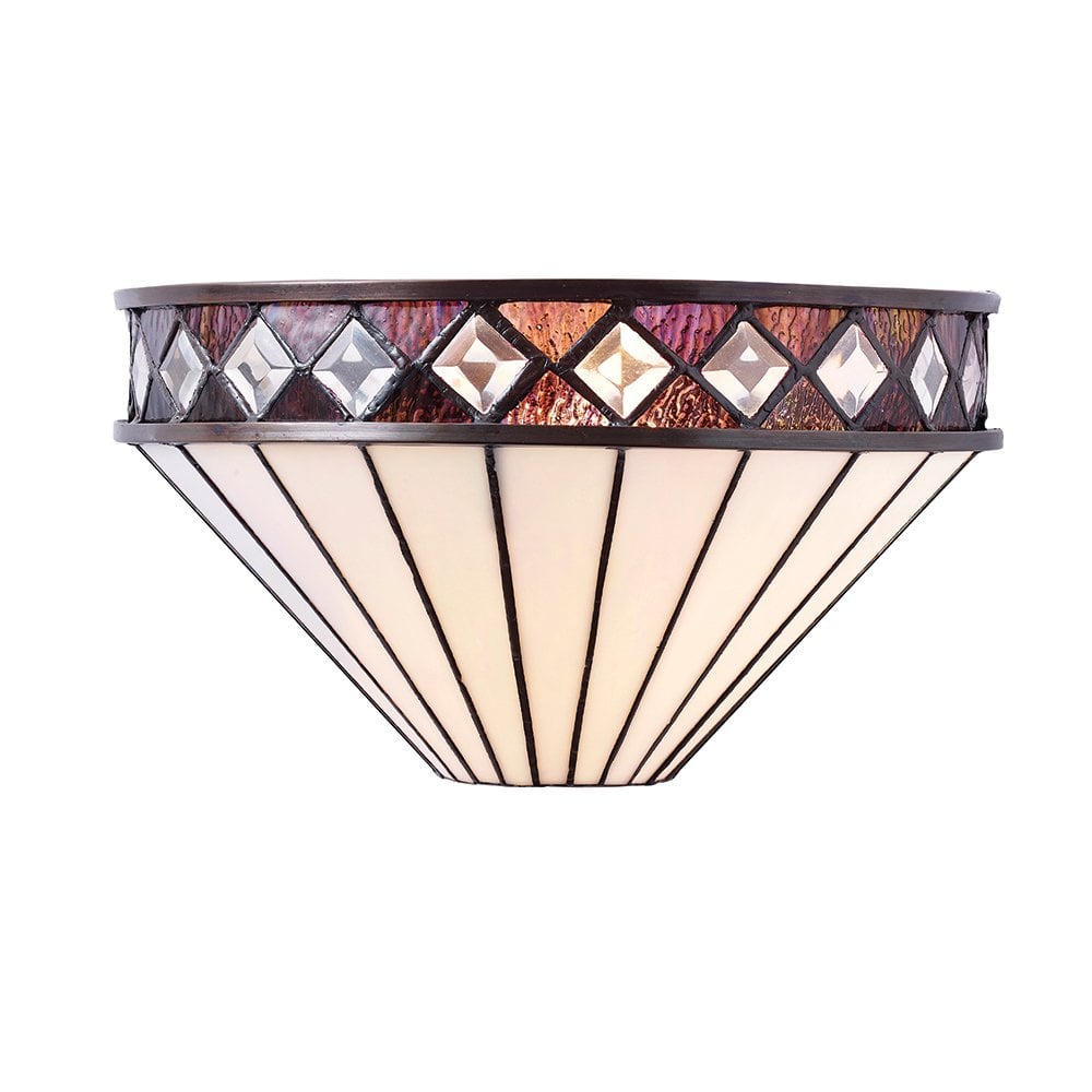Fargo Tiffany Glass Wall Fixture with Classic Elegance