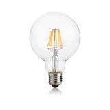 E27 8W Clear Globe Light Bulb D95 - 4000K Medium Base