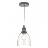 Arvin Pendant Antique Chrome & Glass