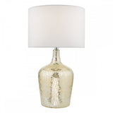 Lolek Dual Light Table Lamp Clear/Silver Glass With Shade
