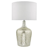 Lolek Dual Light Table Lamp Clear/Silver Glass With Shade