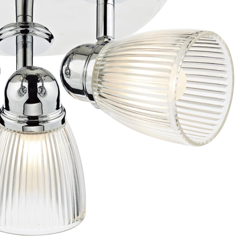Cedric Bathroom 3 Light Spotlight Polished Chrome Glass IP44