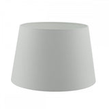 Cezanne White Faux Silk Tapered Drum Shade White 40cm