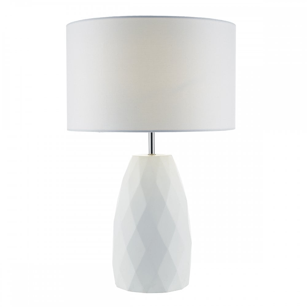 Ciara Table Lamp White With Shade
