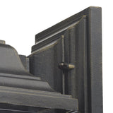 Doyle Outdoor Wall Light Black/Gold Glass IP44