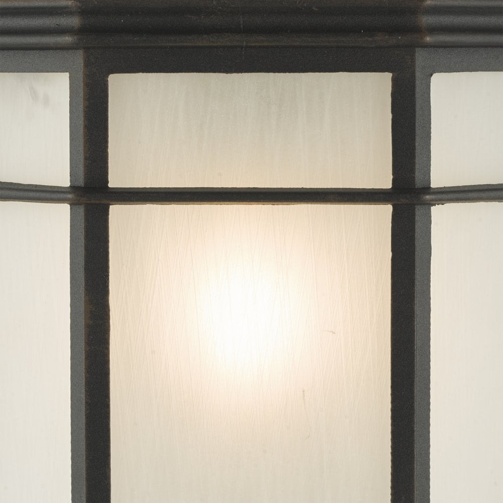 Dulbecco Outdoor Wall Light Black Opal Acrylic IP44