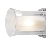 Elba Bathroom 2 Light Wall Light Polished Chrome Glass IP44