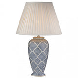 Ely Table Lamp Blue/White Base Only