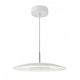 Enoch Pendant White Stainless Steel LED
