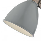 Frederick Single Wall Spotlight Grey & Copper
