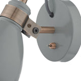 Frederick Single Wall Spotlight Grey & Copper