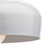 Gaucho Pendant Matt White and Natural Wood