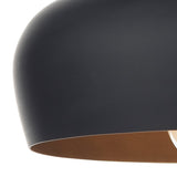 Gaucho 1 Light Pendant Black