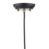 Hannover 1 Light Pendant Black Antique Brass