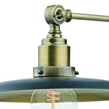 Hannover 1 Light Wall Bracket Black Antique Brass